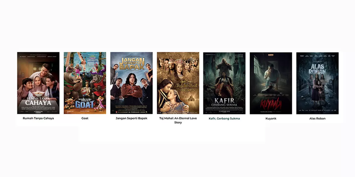 Cek update jadwal film Bioskop Tasik XXI Plaza Asia dan Transmart Tasikmalaya XXI, Minggu 15 Februari 2026. (Dok. Cinema21)