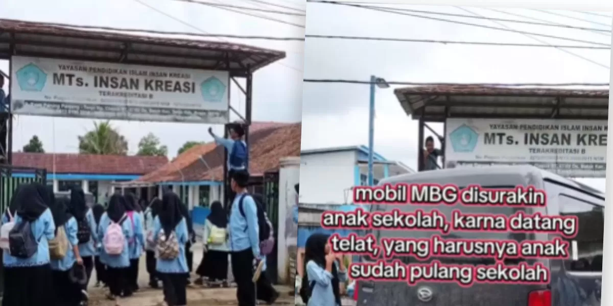 Menyoroti viralnya dugaan keterlambatan mobil MBG ke sekolah MTs di Bogor, Jawa Barat.  (Instagram.com/@thinksmart.id)