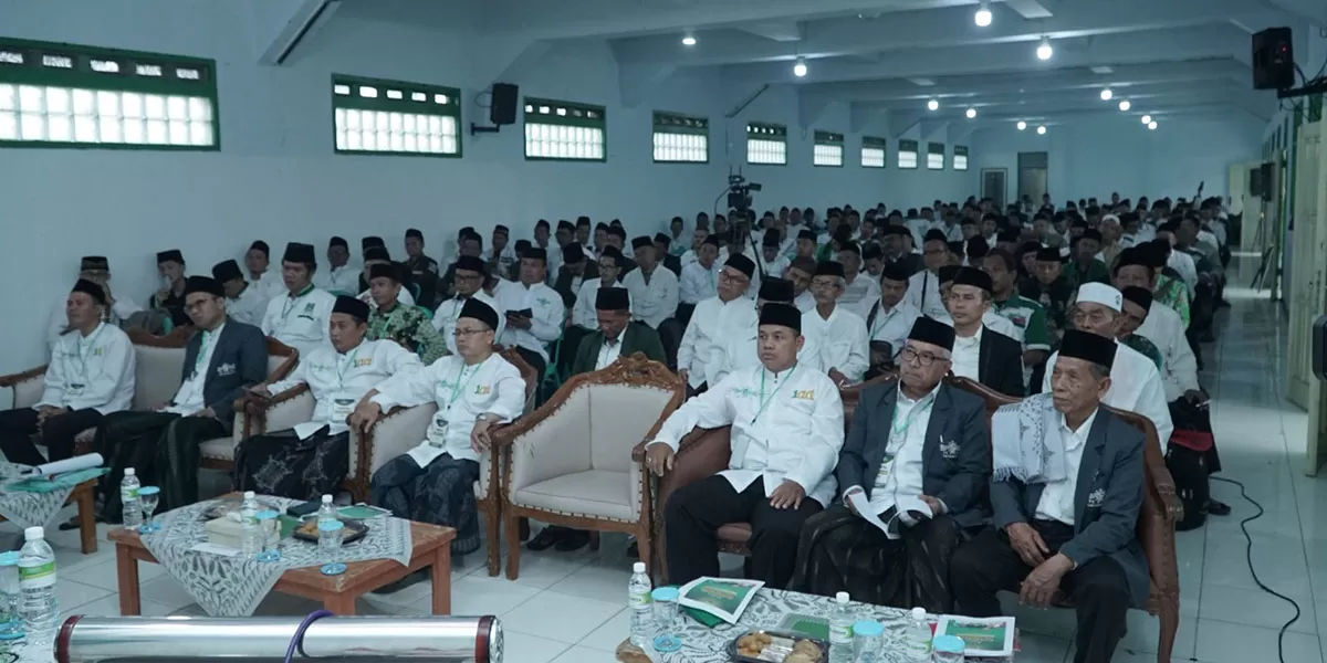 Lembaga Bahtsul Masail PCNU Kabupaten Tasikmalaya menyoroti hukum sisa MBG, di Pondok Pesantren Darussalam Rajapolah, Kabupaten Tasikmalaya, Senin (16/2/2026) (Dok. DFK)