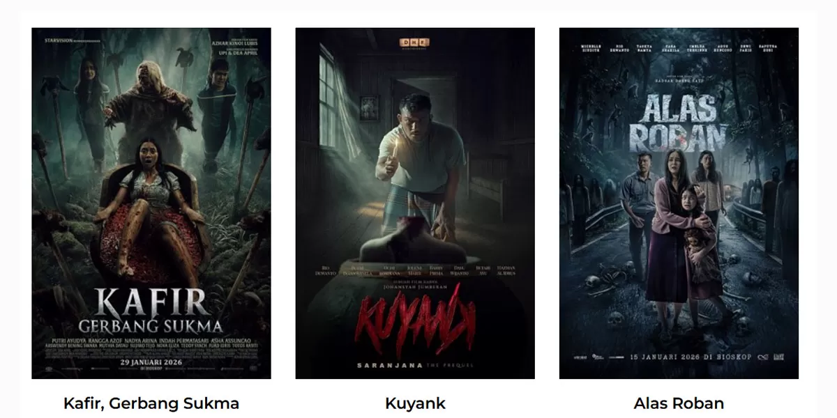 Informasi jadwal film bioskop Tasikmalaya hari ini di Tasik XXI Plaza Asia dan Transmart, Selasa 17 Februari 2026. (Dok. Cinema21)