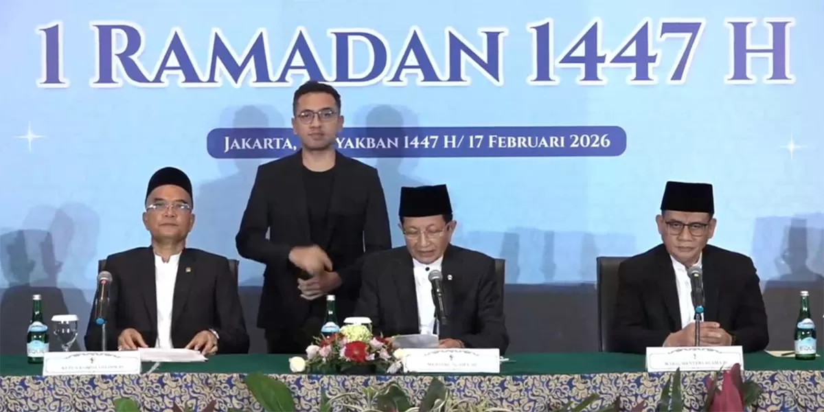 Sidang isbat Kemenag putuskan 1 Ramadan 1447 Hijriah 19 Februari 2026, hilal Ramadan belum sesuai kriteria MABIMS.   (YouTube/Kementerian Agama)