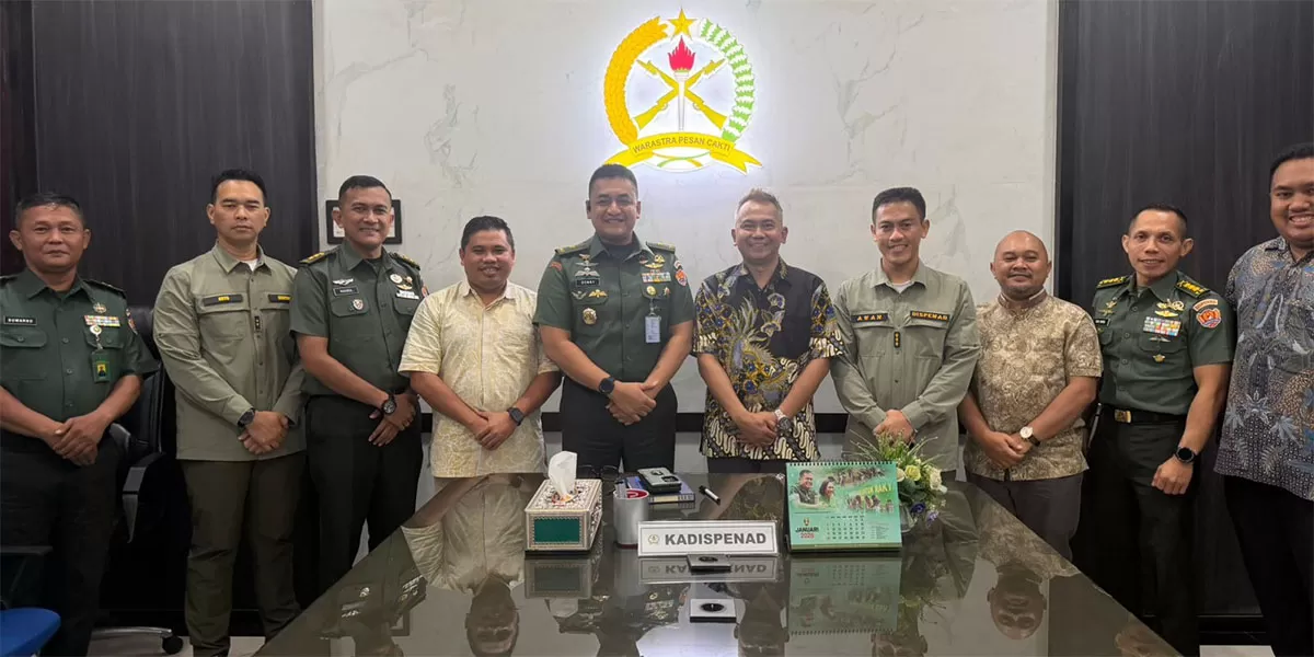 Promedia dan TNI AD bahas kolaborasi strategis dukung publikasi program nasional, di Mabes TNI AD, Jalan Veteran, Jakarta, Kamis 19 Februari 2026. (Dok. Promedia)