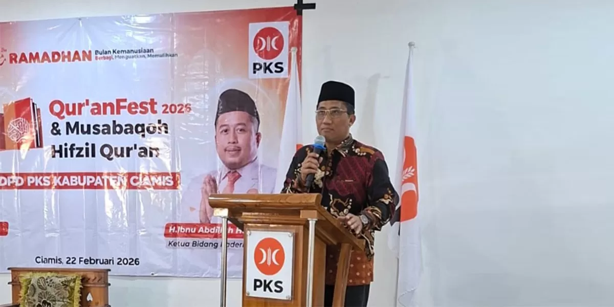 Didi Sukardi Anggota DPRD Jawa Barat apresiasi Quran Fest 2026 DPD PKS di Kabupaten Ciamis,&nbsp;Minggu 22 Februari 2026. (Dok. KDS)