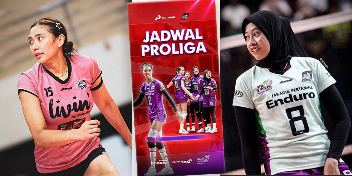 Di seri Bogor Proliga 2026, Megawati Hangestri dan Yolla Yuliana lakoni jadwal pertandingan terakhir babak regular. Simak jadwal selengkapnya. (Instagram/jkt.livinmandiri - jpevolley)