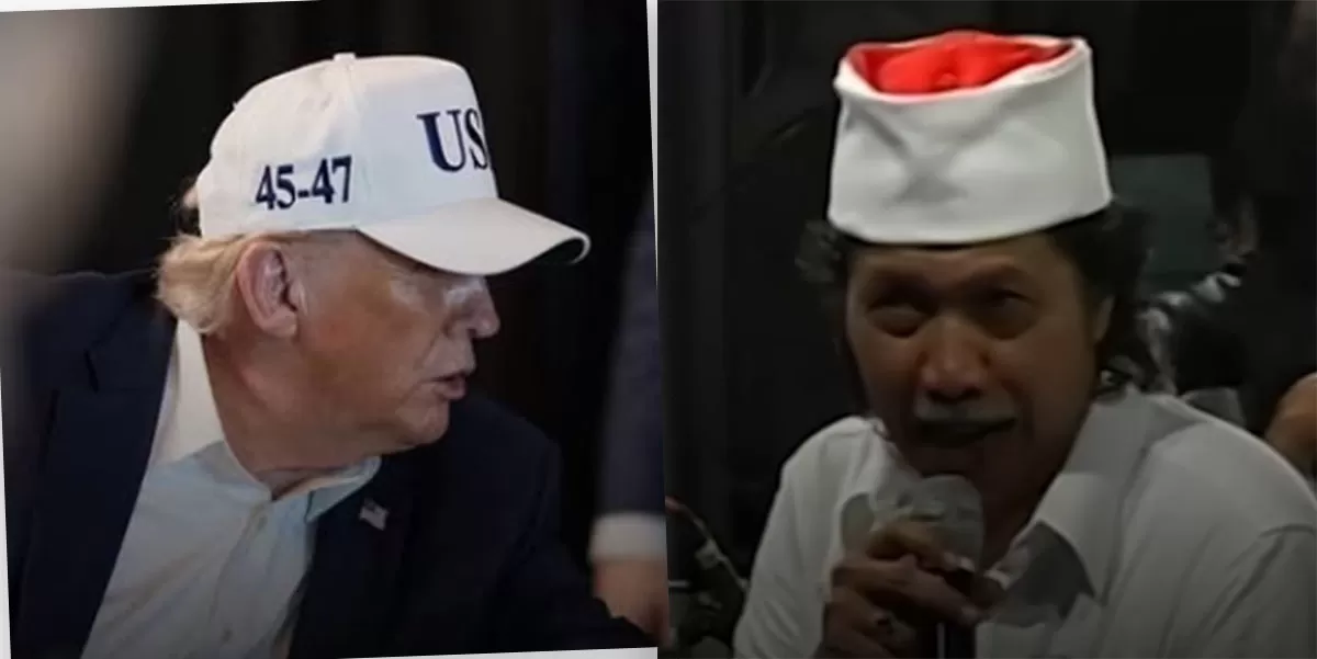 Menyoroti penuturan penceramah, Cak Nun yang pernah ungkap analisis tajamnya terkait konflik perang AS-Israel vs Iran.  (Instagram.com/@realdonaldtrump - YouTube.com/CakNun)