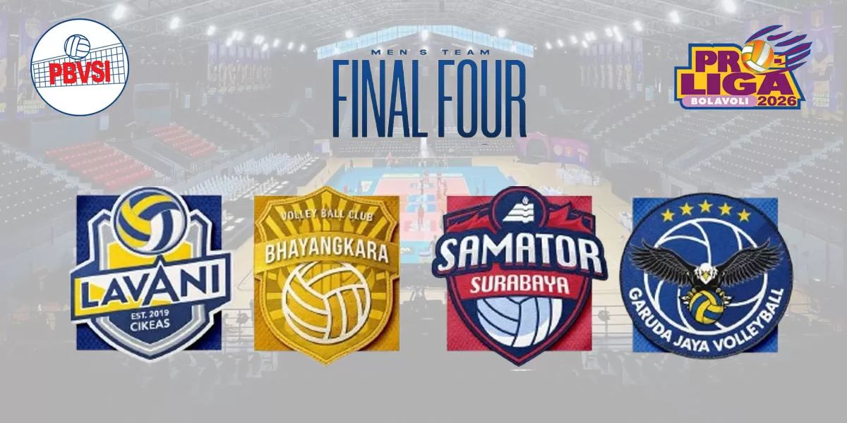 Rekap hasil pertandingan Proliga 2026 putra rampung, peta kekuatan empat besar mulai terlihat dan jadwal final four kini terkuak. (Instagram/PBVSI - Arsyaputra)