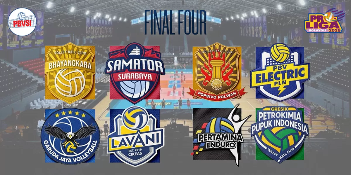 Jadwal final four Proliga 2026 resmi dirilis. 8 Tim lolos final four bersiap dengan skuad baru menuju Grand Final Yogyakarta. (Instagram/PBVSI - Arsyaputra)