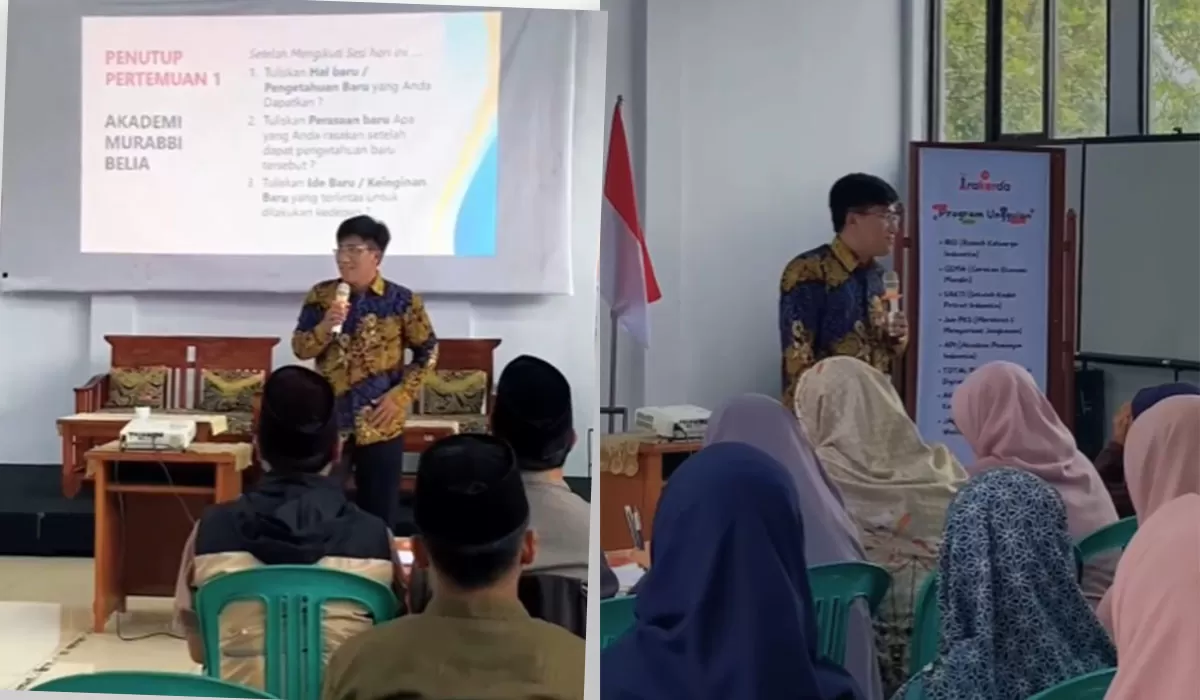 Anggota DPRD Jabar Didi Sukardi dari Fraksi PKS menjadi narasumber Akademi Murobbi Bela Negara dan menekankan pentingnya peran murobbi. (Dok. KDS)