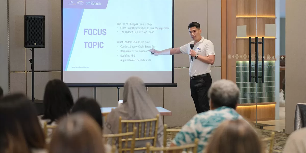 Supply Chain Connex Ramadhan Edition 2026 di Bandung mengulas strategi resilient supply chain bersama praktisi industri. (Dok. ISCEA Indonesia)