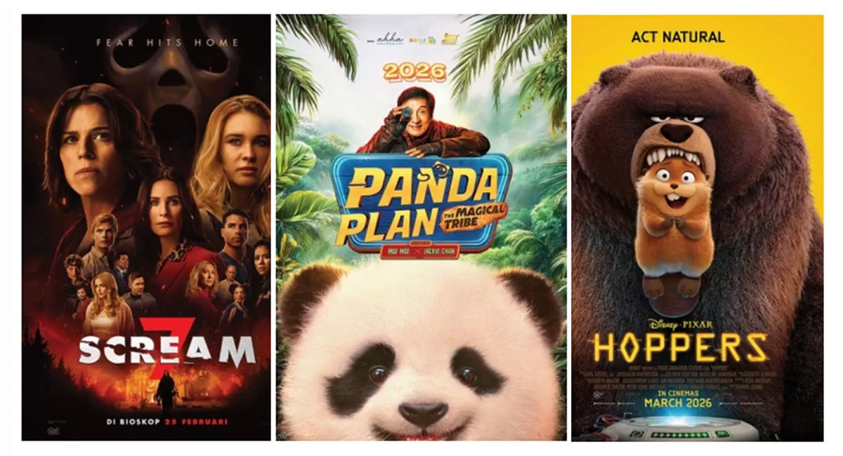 Sejumlah film terbaru meramaikan jadwal tayang bioskop XXI Plaza Asia dan Transmart Tasikmalaya hari ini, Senin, 9 Maret 2026. (Dok. Cinema21)