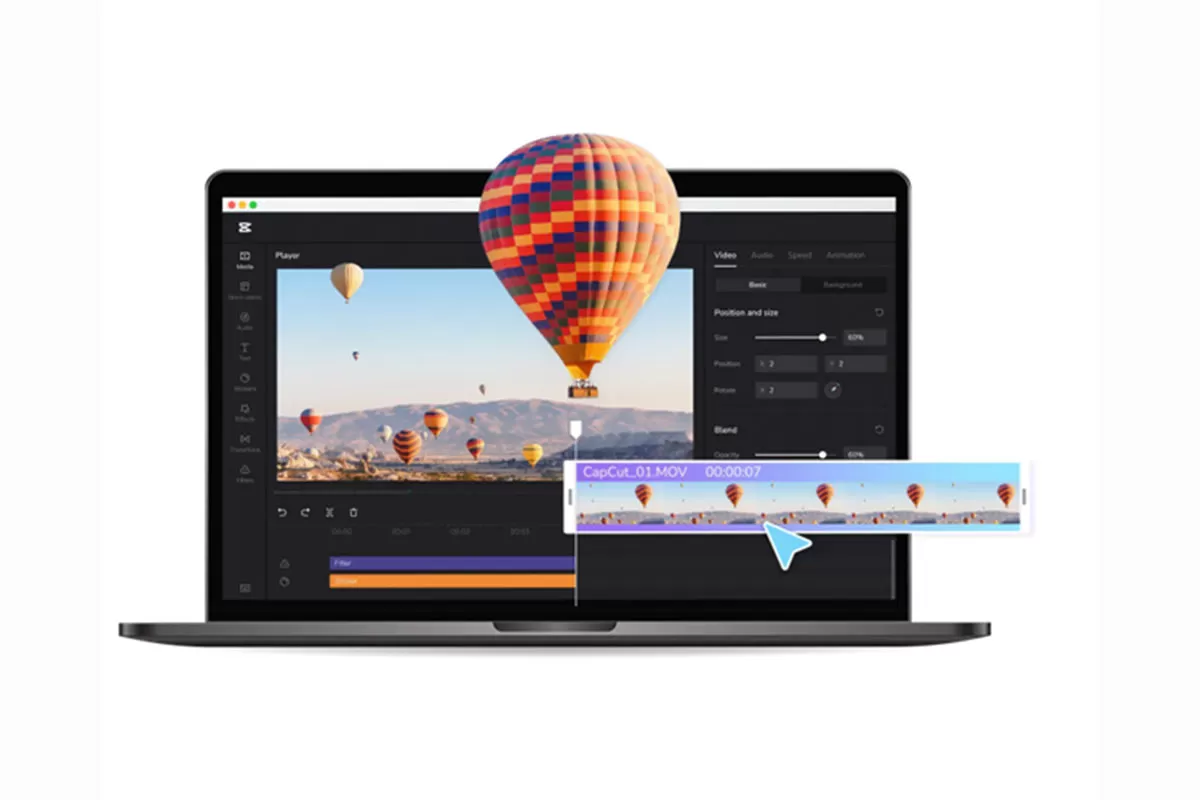 Online video dan edit gambar online kini makin mudah diakses. Teknologi browser membuka peluang kreator membuat konten digital profesional. (Dok. CapCut)
