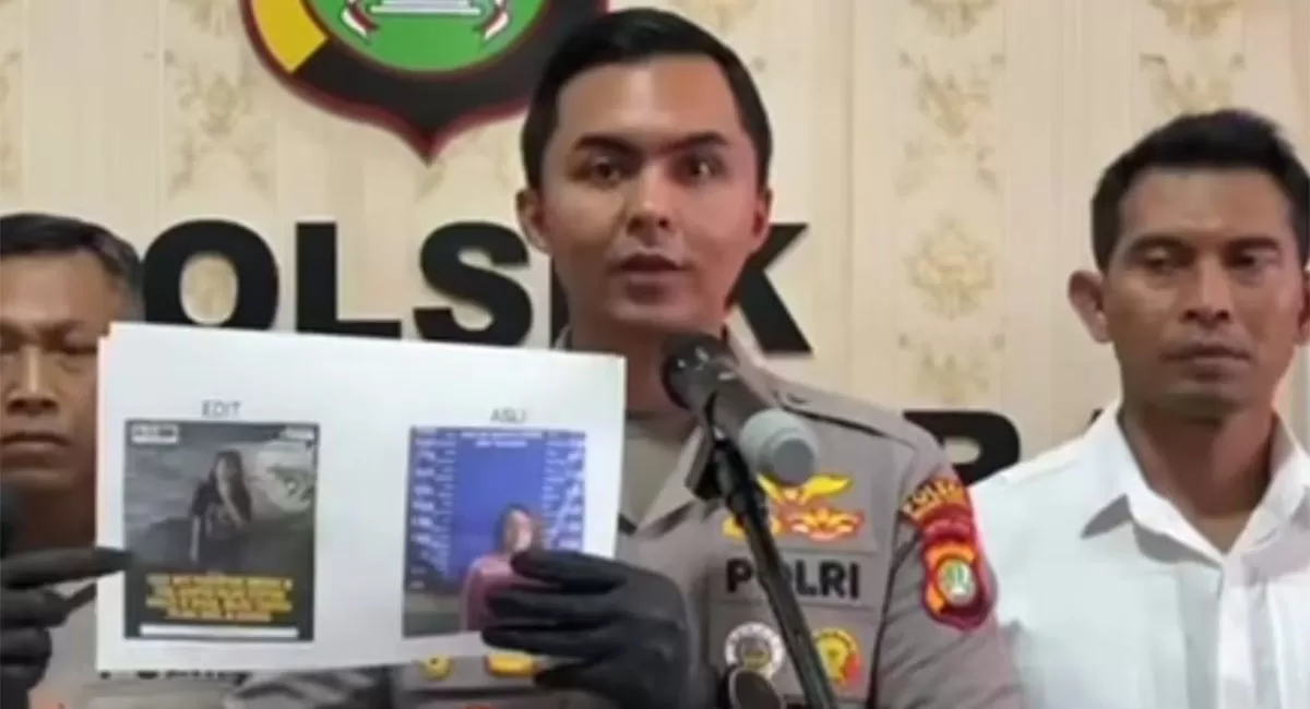 Kasus pembuangan bayi di Bekasi Utara viral setelah rekaman CCTV beredar. Polisi memastikan foto terduga pelaku adalah editan.     (Instagram/humas_polsek_bekasiutara)