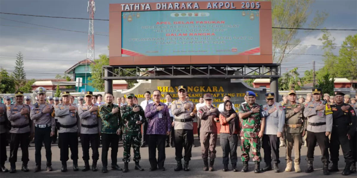 Operasi Ketupat 2026 di Ciamis ditandai apel gelar pasukan. Pengamanan mudik Lebaran disiapkan lintas instansi. (Dok. Polres Ciamis)