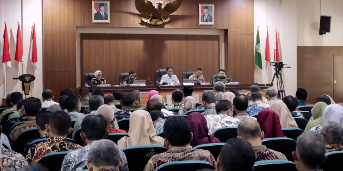 Rapat koordinasi Idul Fitri 1447 H di Ciamis bahas pengamanan Lebaran dan layanan kesehatan jelang arus mudik. (Dok. Prokopim)