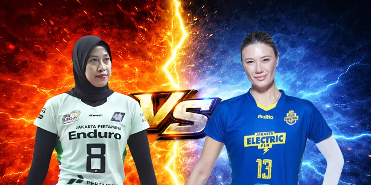 Final four Proliga 2026 putri menyajikan head-to-head Jakarta Pertamina Enduro vs Jakarta Electric PLN dalam super big match Megawati Hangestri dan Neriman Ozsoy,&nbsp;Kamis, 2 April 2026 mendatang. (Arsyaputra)