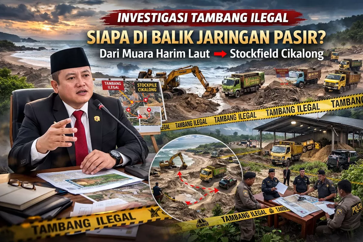 Ketua Komisi I DPRD Kabupaten Tasikmalaya, Andi Supridi, mengakui praktik tambang ilegal di wilayah Tasikmalaya Selatan memang terjadi di lapangan dan menjadi persoalan serius yang perlu penanganan. (Ilustrasi foto - by AI)
