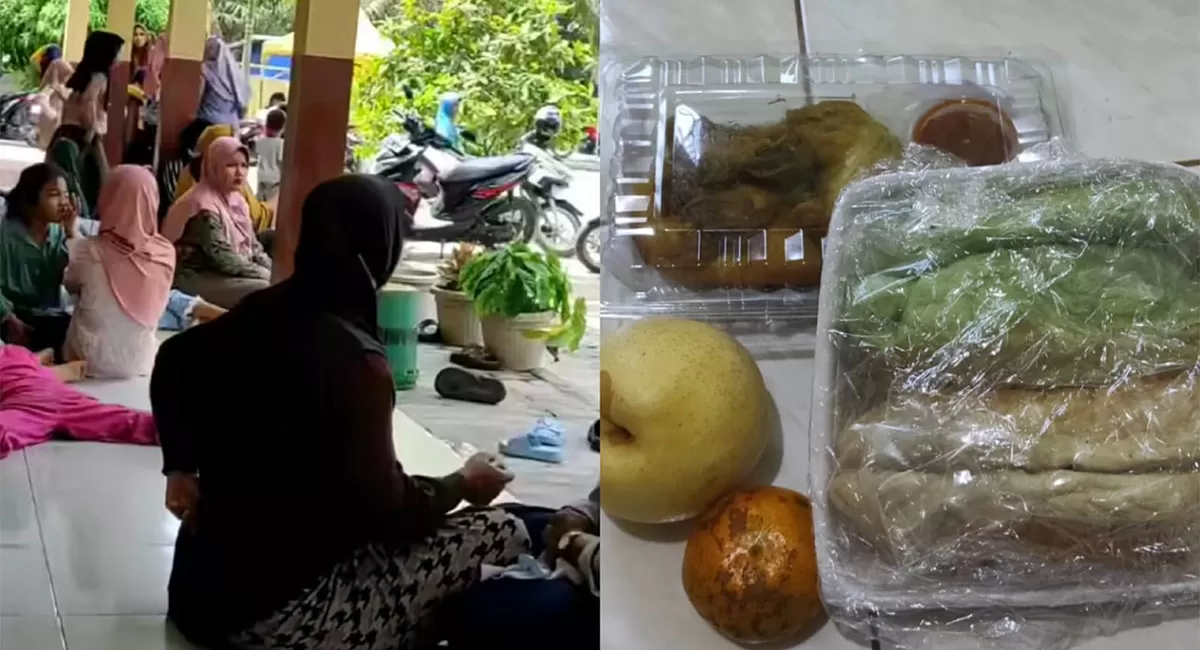 MBG libur Lebaran diwarnai keterlambatan SPPG. Wali murid di Batu Bara menunggu sejak pagi hingga makanan dibagikan siang hari. (Instagram/mulianihutabarat)