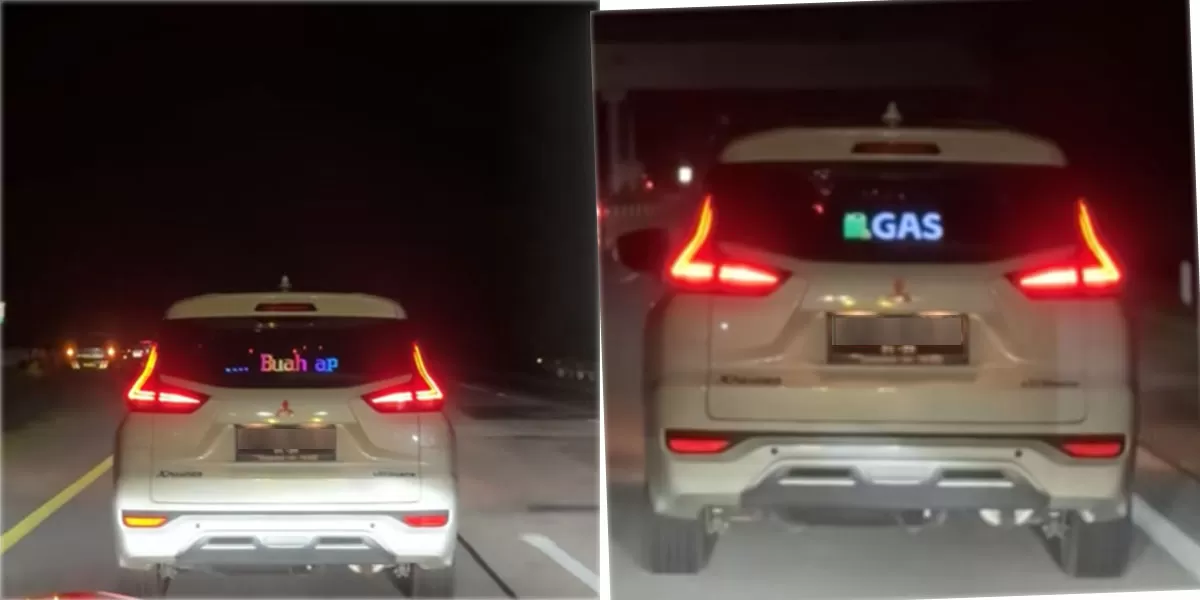 Viral mudik Lebaran 2026, mobil pasang tebak-tebakan bikin terhibur. Warganet juga ingatkan soal fokus berkendara. (TikTok/kee.roon)