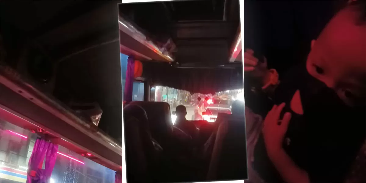 Viral bus AC merokok, curhat ibu bawa anak kecil, keluhan penumpang di perjalanan jadi perhatian warganet. (Instagram/nurohmahkd)