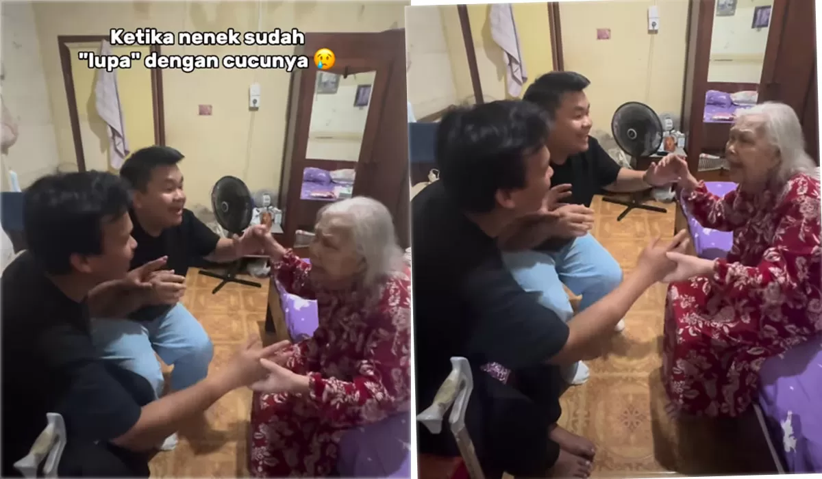 Viral Kiki CJR Lebaran 2026, momen haru nenek lupa nama tapi ingat yel-yel keluarga, bikin warganet tersentuh. (Instagram/teukuryz)