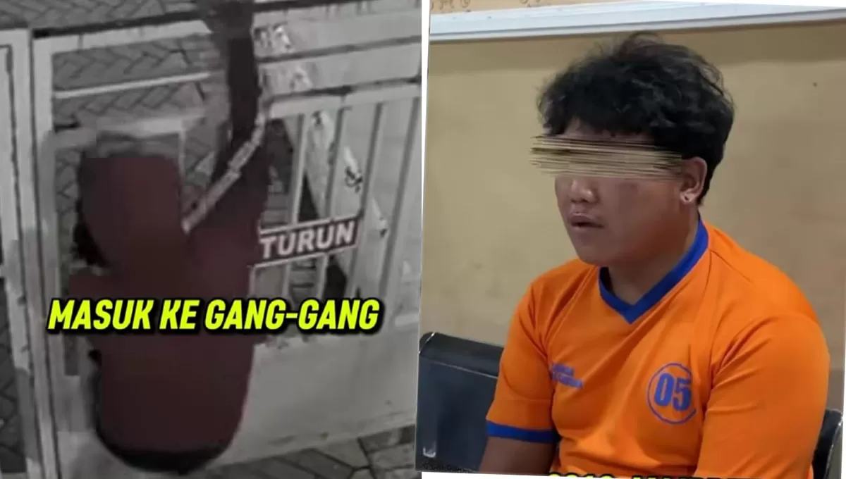 Menyoroti modus begal Surabaya viral, pelaku ditangkap saat pura-pura BAB, polisi ungkap pelaku residivis berulang. (Instagram/luthfie.daily)