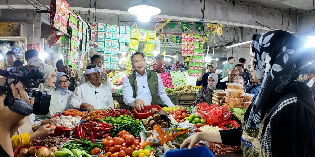 Harga kebutuhan pokok Jabar turun, harga cabai turun dan harga daging sapi turun usai Idulfitri 2026. (Dok. Humas Jabar)