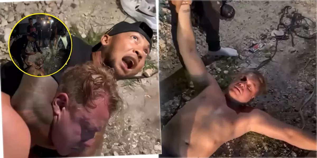 Belda Brig Sando cekik turis Rusia di Bali viral. Tegur dugaan pelecehan, insiden berakhir damai setelah klarifikasi. (Instagram/ussfeeds)