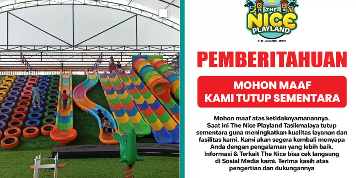 The Nice Playland Tasikmalaya jadi sorotan. Diduga belum kantongi izin resmi, Pemerintah Kota Tasikmalaya&nbsp;ancam tutup operasional.    (Instagram/riemanmus- theniceplaylandtasikmalaya)