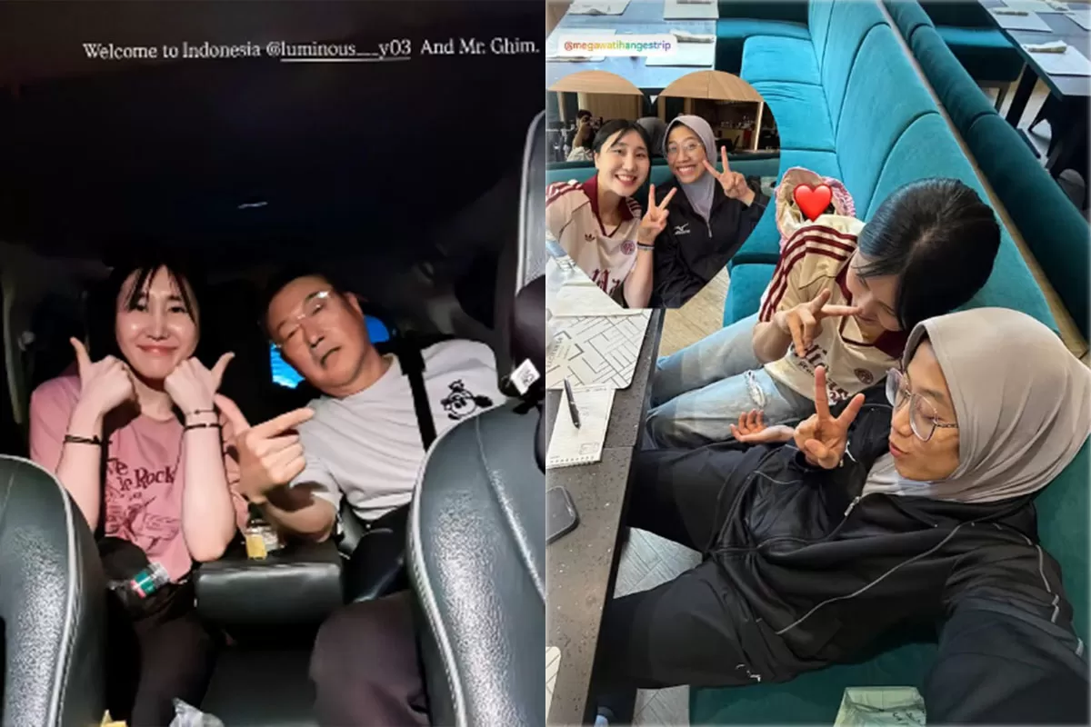 Reuni Yeum Hye Seon dan Megawati Hangestri di Surabaya disorot. Kehadiran Chris Kim memicu isu kembali ke Red Sparks. (Instagram/luminous___y03)