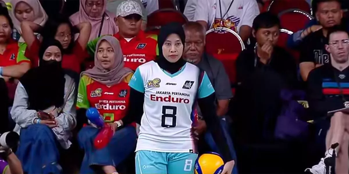 Final four Proliga 2026 dimenangkan Pertamina Enduro atas Popsivo Polwan. Megawati Hangestri kunci kemenangan di set krusial, pada&nbsp;Sabtu malam, 4 April 2026, Malam WIB. (Tangkapan layar Moji TV)