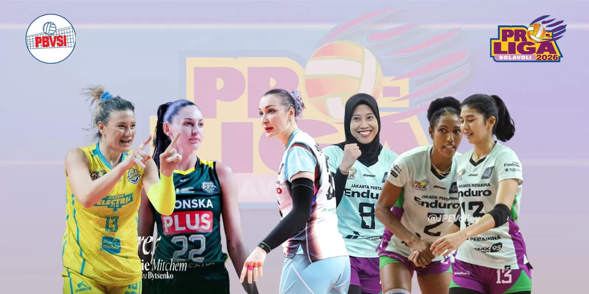 Jadwal pertandingan final four Proliga 2026 seri Solo hadirkan bigmatch Pertamina Enduro vs Gresik Phonska Plus. Megawati Hangestri siap balas dendam. (Dok. Instagram official tim)