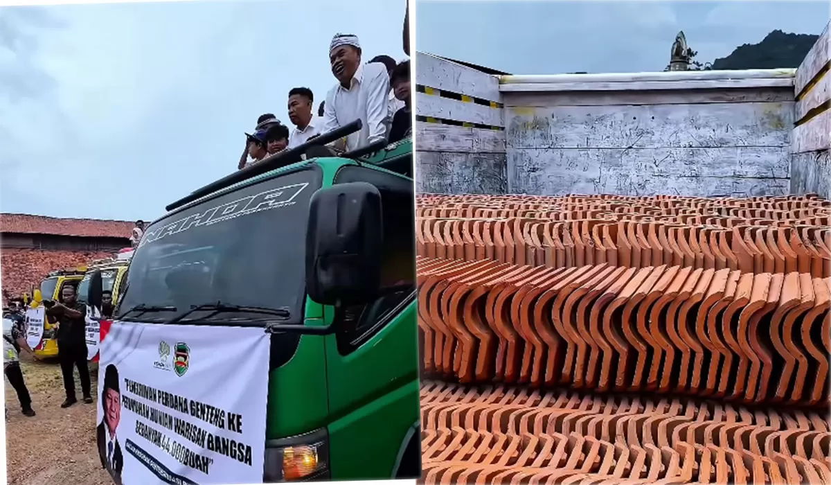 Program gentengisasi resmi meluncur dari Jabar! Industri genteng lokal Jabar diproyeksikan raih pasar Rp100 miliar lewat proyek rumah subsidi. (Dok. Kominfo Jabar)
