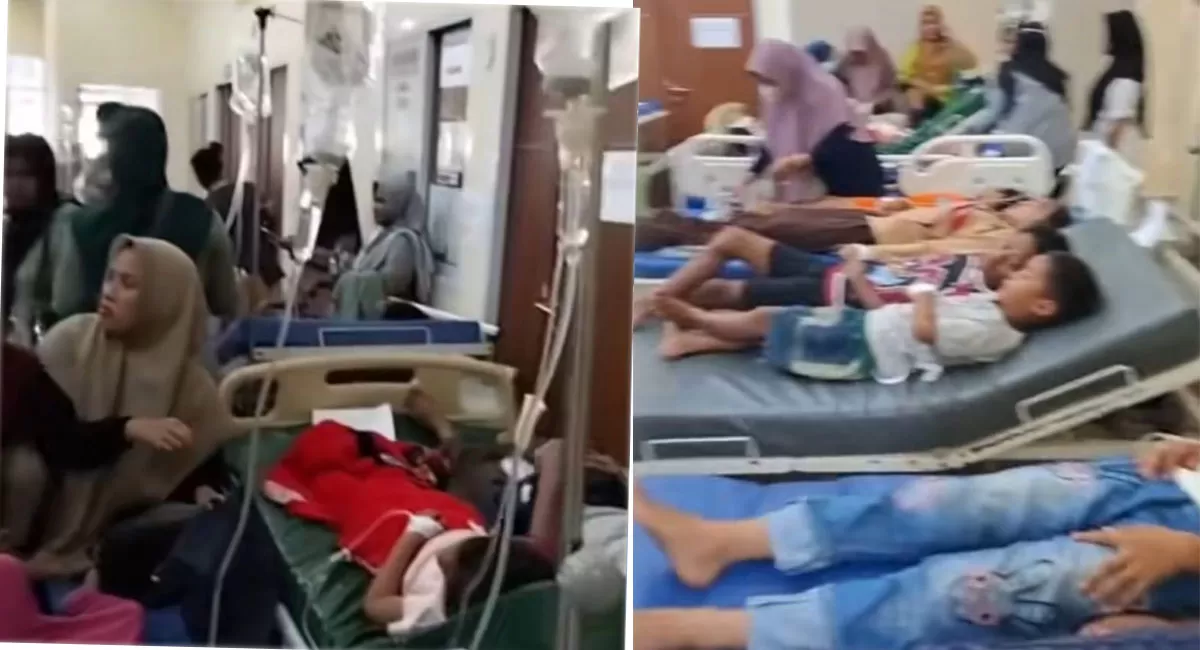 Kabar duka dari Kepri. 155 anak dan orang tua jadi korban keracunan MBG di Anambas. Penyelidikan penyebab keracunan kini sedang berlangsung.   (TikTok/datambg)