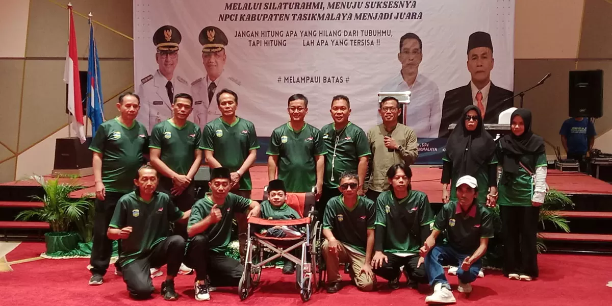 Siap bertarung! NPCI Kabupaten Tasikmalaya mantapkan persiapan atlet disabilitas menuju PEPARDA VII 2026 dengan dukungan Bupati Tasikmalaya&nbsp;Cecep Nurul Yakin. (Dok. AMS)