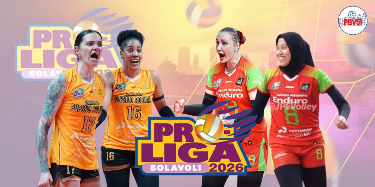 Duel krusial di Semarang! Megawati Hangestri dkk hanya butuh satu poin lawan Jakarta Popsivo Polwan untuk amankan tiket grand final Proliga 2026 malam ini,&nbsp;Jumat (17/4/2026). (Arsyaputra)