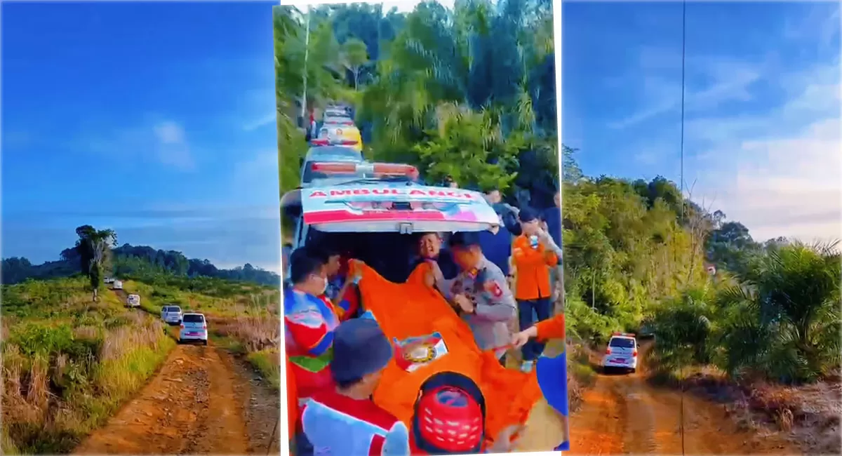 Seluruh korban kecelakaan Helikopter PK-CFX ditemukan meninggal dunia di area Perbukitan Sanggau,&nbsp;Jumat (17/4/2026). (Instgaram/pmiprovkalbar)