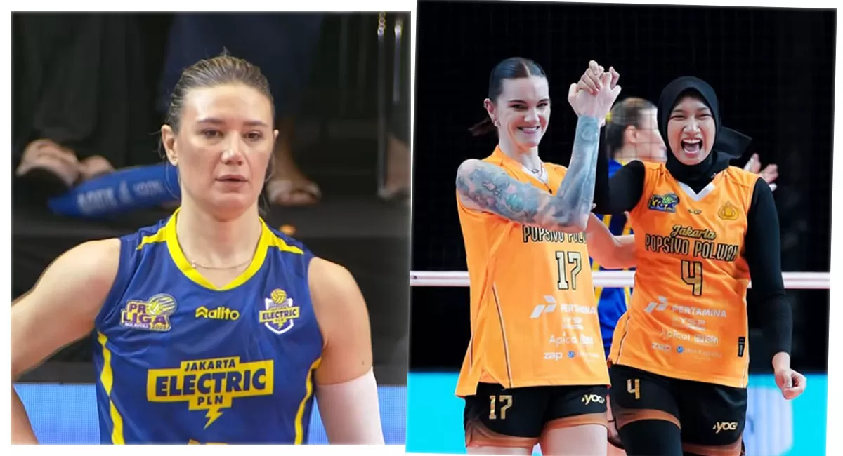 Jakarta Popsivo Polwan bungkam Jakarta Electric PLN 3-1 di Semarang! Simak hasil pertandingan dan posisi klasemen akhir Final Four Proliga 2026 di sini. (Instagram/jevolley.id - popsivopolwan)