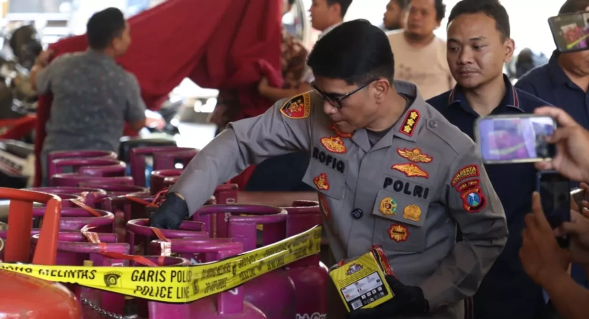 Satreskrim Polresta Banyuwangi sukses menggulung dua jaringan besar mafia LPG oplosan yang beroperasi di wilayah selatan Bumi Blambangan. (Dok. Polresta Banyuwangi)