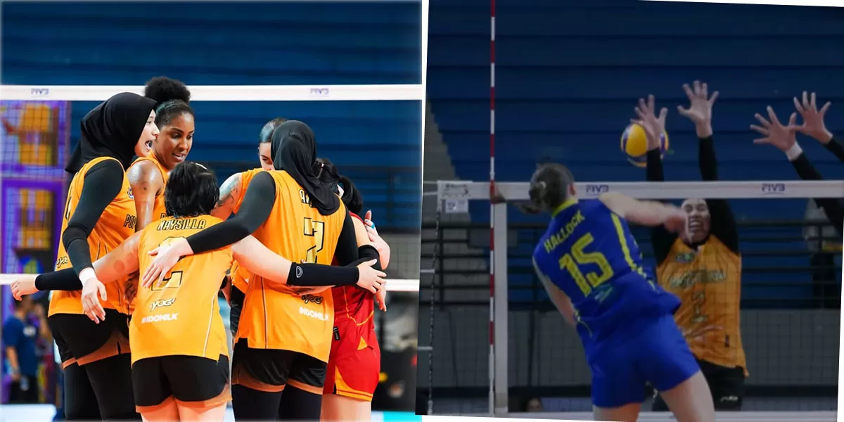 Dominasi Popsivo Polwan! Kemenangan skor 3-0 atas Electric PLN jadi modal berharga raih medali perunggu di Final Proliga 2026,&nbsp;Selasa, 21 April 2026, malam WIB. (Instagram/popsivopolwan - Jevolley.id)