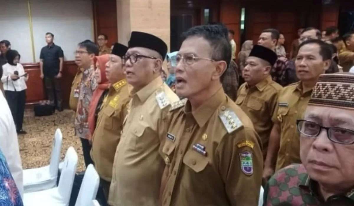 Kawal ketahanan pangan nasional, Bupati Ciamis hadiri Rakornas Pertanian 2026. Pemerintah siapkan 12 triliun untuk modernisasi infrastruktur. (Dok. Prokopim Ciamis)