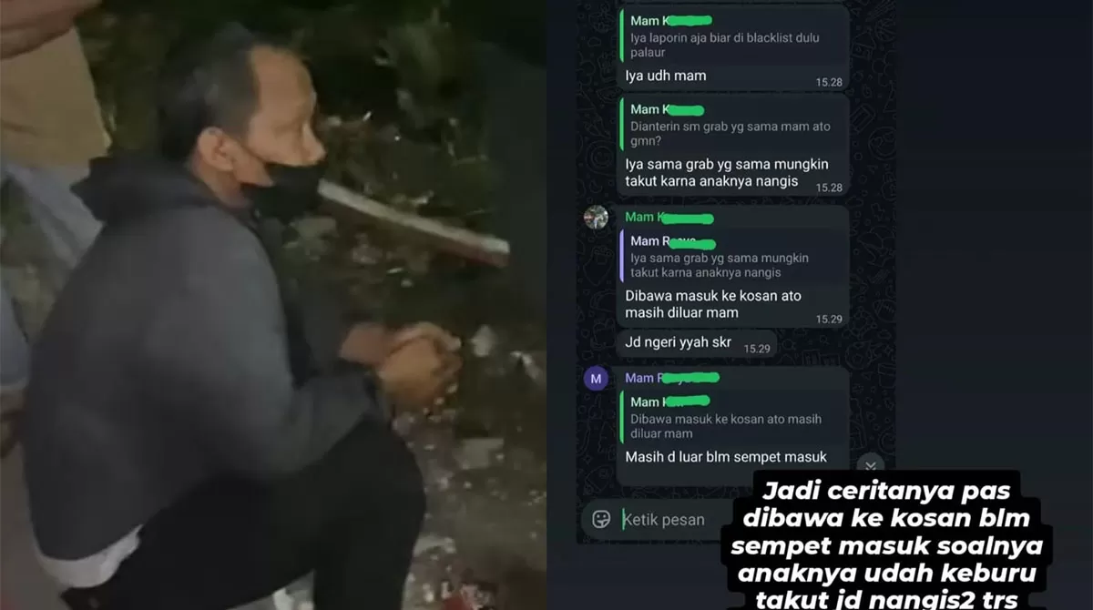 Siswi kelas 5 SD di Bandung alami trauma usai dibawa oknum driver ojol ke kosannya. Pihak Grab kini telah menonaktifkan akun pelaku. (Threads/egiw_giew - Instagram/roselei_xx.r)
