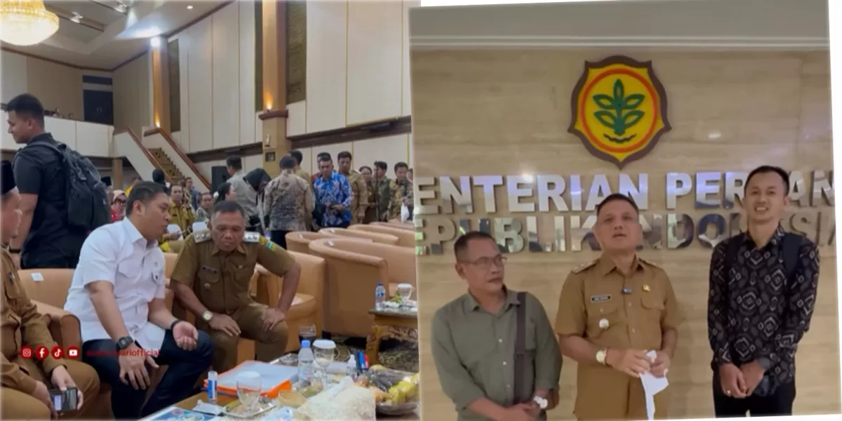Wabup Asep Sopari Alayubi dalam Rapat Koordinasi Nasional Antisipasi Kemarau 2026 di Kantor Pusat Kementerian Pertanian, Senin (20/4/2026). (Dok. Prokopim)