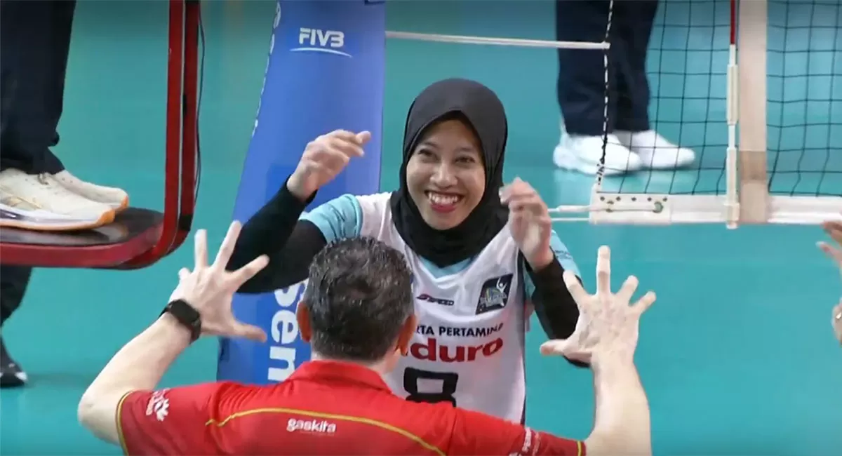 Menang 3-1 atas Gresik Phonska Plus di leg pertama Grand Final Proliga 2026, Jakarta Pertamina Enduro dan Megawati Hangestri kini bidik gelar juara. (Tangkapan layar Vidio)