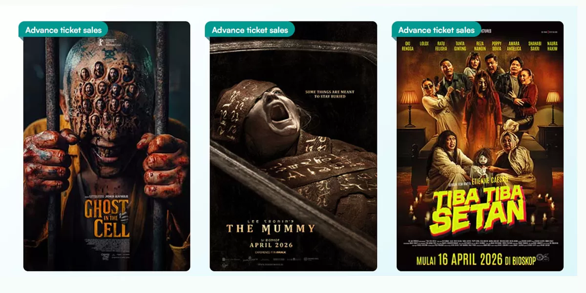 Mau malam mingguan? Cek dulu jadwal bioskop di Tasik XXI Plaza Asia dan Transmart hari ini. Ada film komedi horor dan drama keluarga! (Dok. Cinema21)