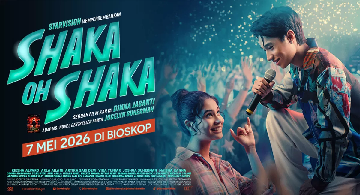 Mengulas sinopsis film Shaka Oh Shaka jelang momen tayang perdana di bioskop hari ini, Kamis, 7 Mei 2026. Intip daftar pemeran yang diisi Kiesha Alvaro dan Arla Ailani. (Dok. Cinema21)