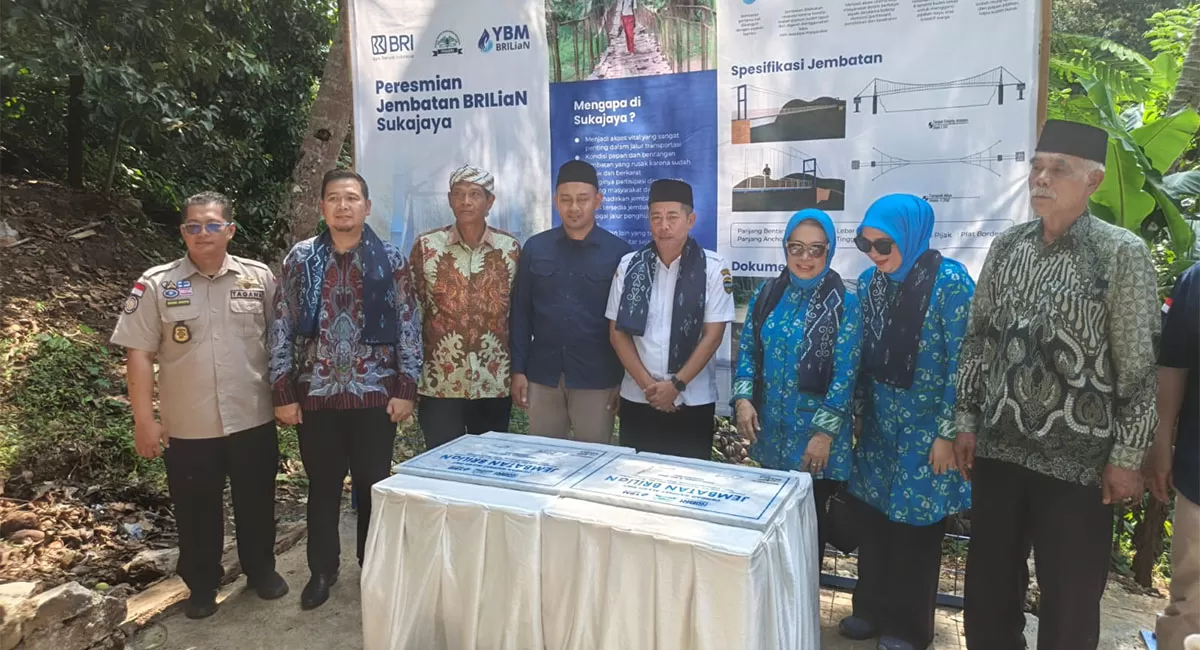 Jembatan Gantung Brilian Kencana Mekar di Parungponteng resmi dioperasikan Pemerintah Kabupaten Tasikmalaya, Kamis (7/5/2026). (Dok. DFK)