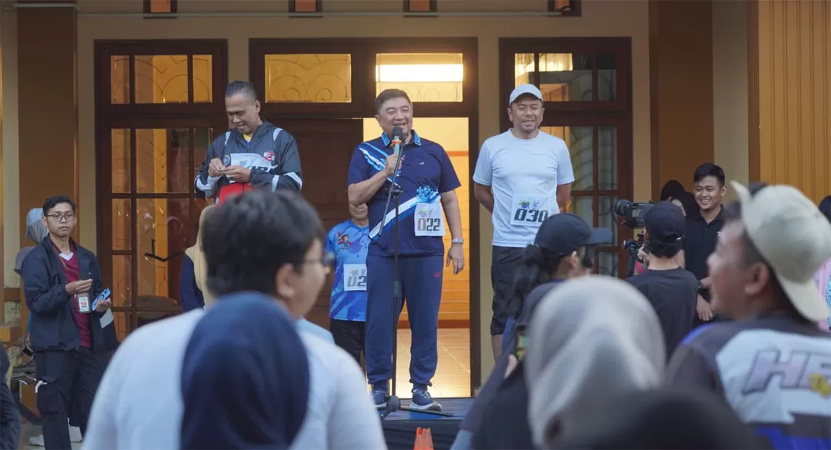 Bupati Garut buka Fun Run In Education Vol 2 Fkominfo Uniga di Kabupaten Garut. pada Rabu pagi (13/5/2026). (Dok. Koimnfo Garut)