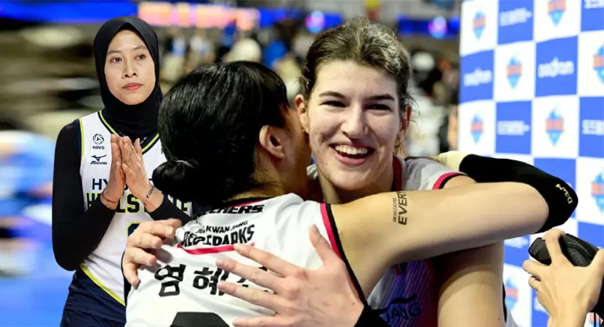 Gagal reuni! Yeum Hye Seon harus rela liat Megawati Hangestri berkostum rival di Liga Voli Korea musim depan. Intip alasan kepindahan sang Megatron. (Instgaram/red-sparks)