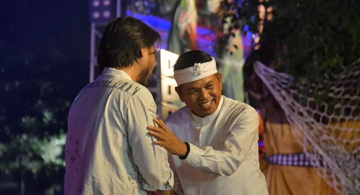 Puncak Milangkala Tatar Sunda digelar di Gedung Sate melalui drama Peuting Munggaran digelar di Gedung Sate pada Minggu malam (17/5/2026). (Dok. Humas Jabar)
