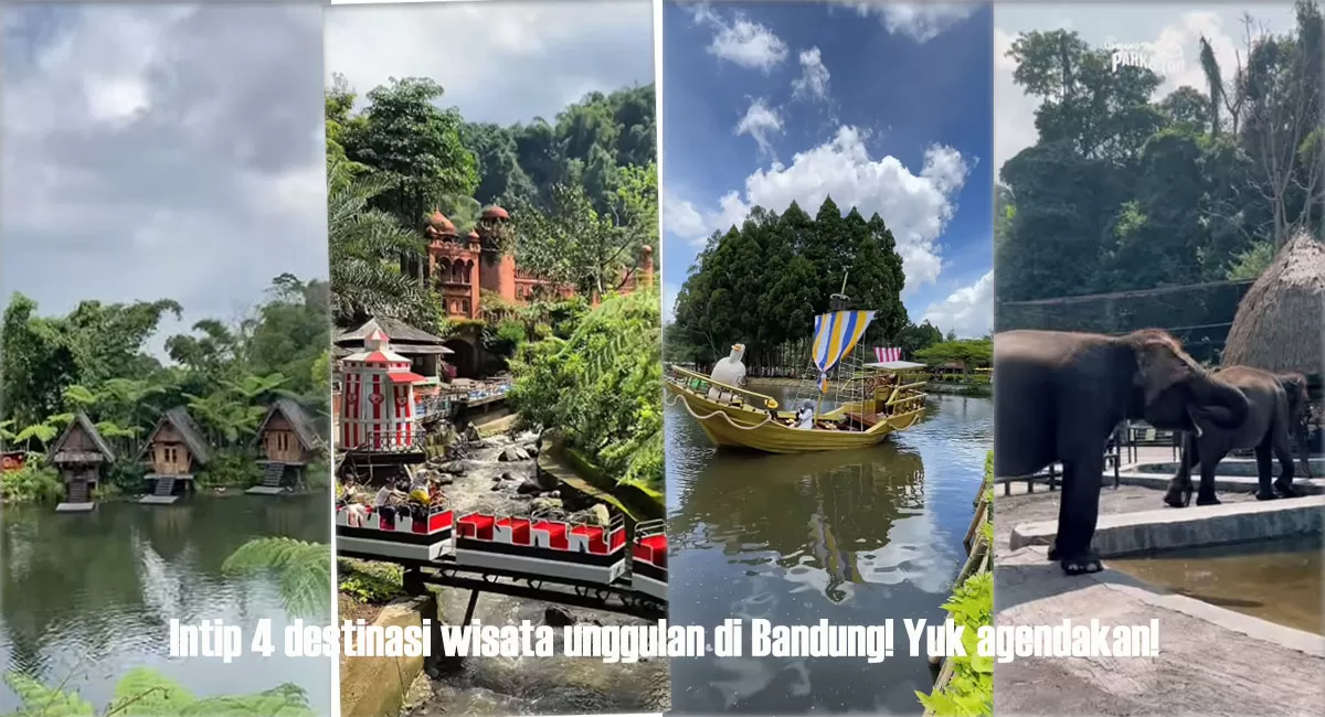 Intip 4 destinasi wisata unggulan di Bandung! Dari Dusun Bambu Lembang, Floating Market Lembang, sampai serunya The Great Asia Africa.  (Instagram/dusun_bambu - floating.market.lembang - thegreatasiaafricalembang - lembang_parkzoo)